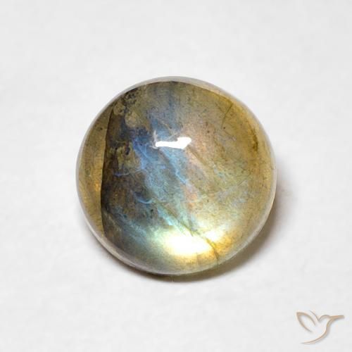 1.45 ct Round Labradorite, 7.1 mm From Madagascar, Photo A