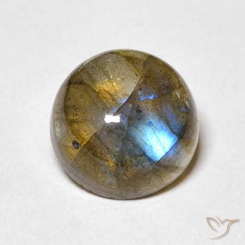 3.48ct Natural Multicolor Labradorite, Round, Translucent