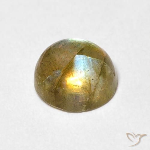 Labradorite Gemstone in 7 mm (calibrated) Size for Sale, Labradorite Stone in Multicolor Color