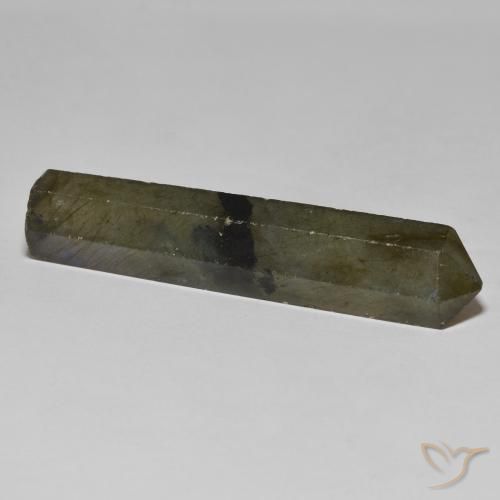 Labradorite Gemstone in 47.3 x 10.3 mm Size for Sale, Labradorite Stone in Multicolor Color