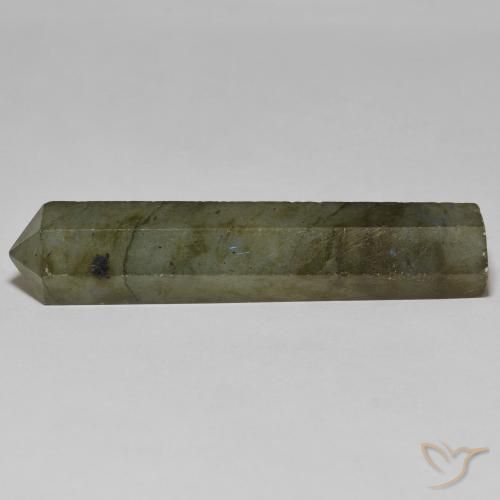 41.31 ct Multicolor Labradorite Stone, Natural Labradorite in Pencil Cut Shape for Sale