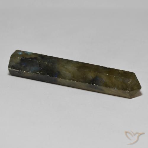 Labradorite Gemstone in 48.2 x 9.4 mm Size for Sale, Labradorite Stone in Multicolor Color