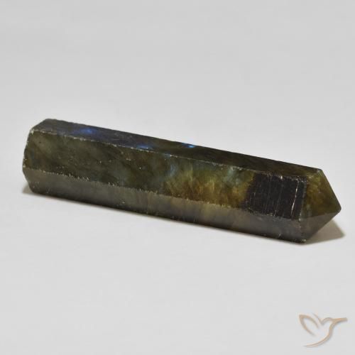 Labradorite Gemstone in 48.7 x 11.5 mm Size for Sale, Labradorite Stone in Multicolor Color