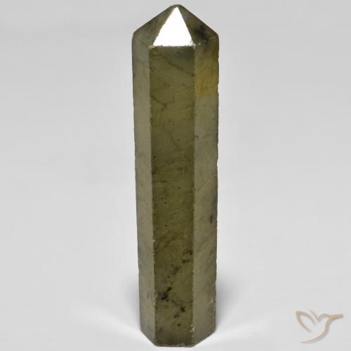 43.92 ct Multicolor Labradorite Stone, Natural Labradorite in Pencil Cut Shape for Sale