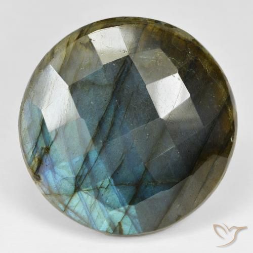 57.97ct Natural Multicolor Labradorite, Round, Opaque