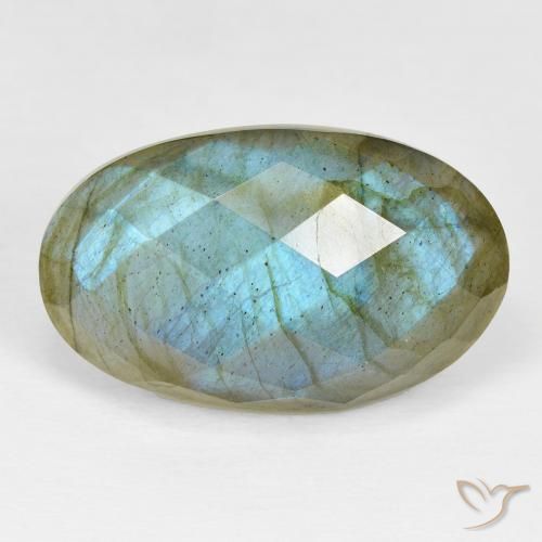22.38ct Natural Multicolor Labradorite, Oval, Opaque