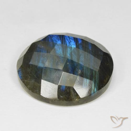 Labradorite Gemstone in 25.8 mm Size for Sale, Labradorite Stone in Multicolor Color