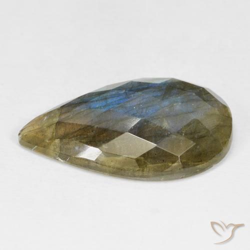 Labradorite Gemstone in 27 x 17.1 mm Size for Sale, Labradorite Stone in Multicolor Color