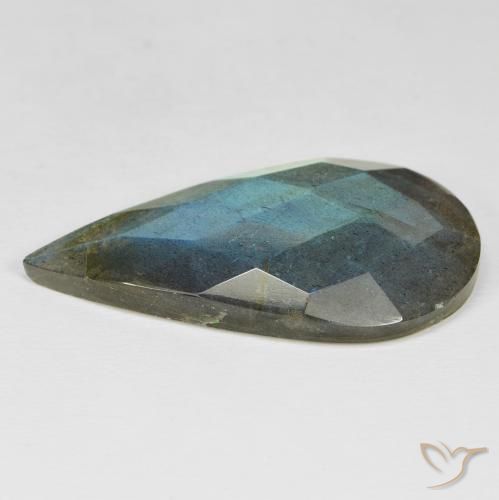 Labradorite Gemstone in 37.7 x 19.7 mm Size for Sale, Labradorite Stone in Multicolor Color