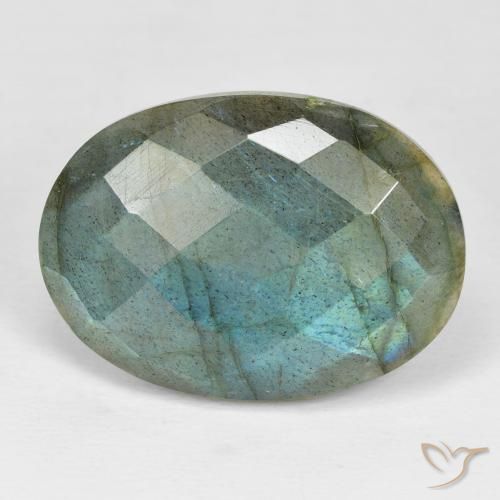 20.14ct Natural Multicolor Labradorite, Oval, Opaque