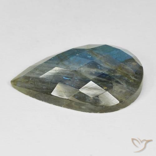 Labradorite Gemstone in 31.6 x 21.5 mm Size for Sale, Labradorite Stone in Multicolor Color