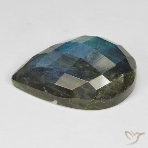 Labradorite Gemstone in 25 x 18 mm (calibrated) Size for Sale, Labradorite Stone in Multicolor Color