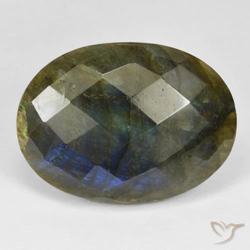 28.57ct Natural Multicolor Labradorite, Oval, Opaque