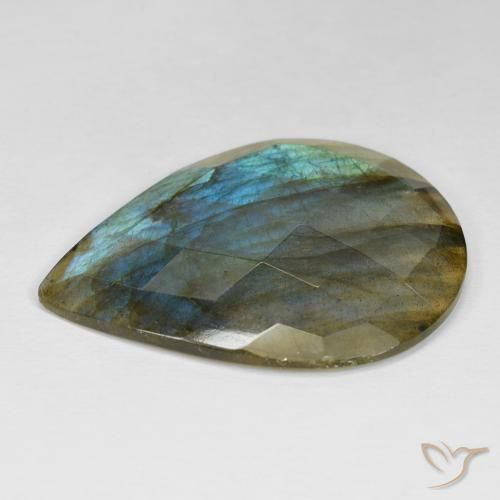 Labradorite Gemstone in 37 x 28.8 mm Size for Sale, Labradorite Stone in Multicolor Color