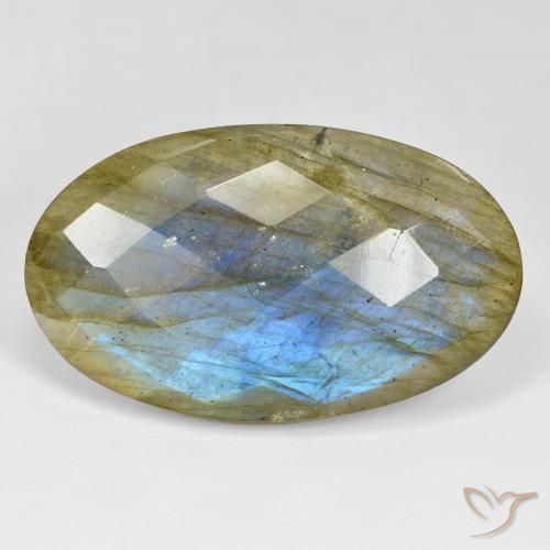 41.48ct Natural Multicolor Labradorite, Oval, Opaque