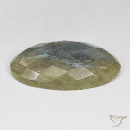 Labradorite Gemstone in 33.8 x 18.9 mm Size for Sale, Labradorite Stone in Multicolor Color
