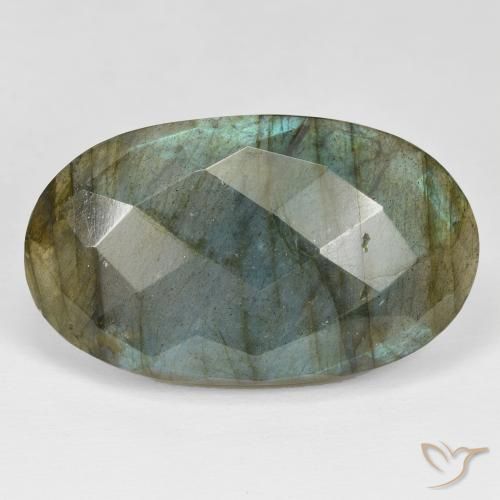 42.82ct Natural Multicolor Labradorite, Oval, Opaque