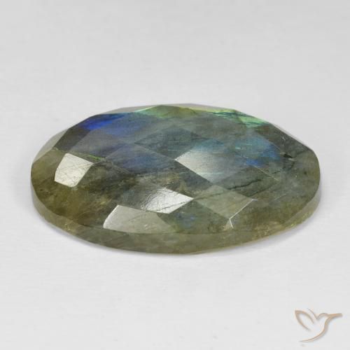 Labradorite Gemstone in 28.9 x 19.1 mm Size for Sale, Labradorite Stone in Multicolor Color