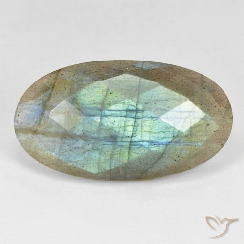 22.80ct Natural Multicolor Labradorite, Oval, Opaque