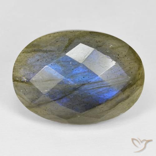 26.35ct Natural Multicolor Labradorite, Oval, Opaque