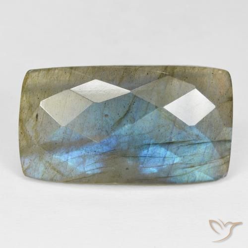 27.33ct Natural Multicolor Labradorite, Baguette, Opaque