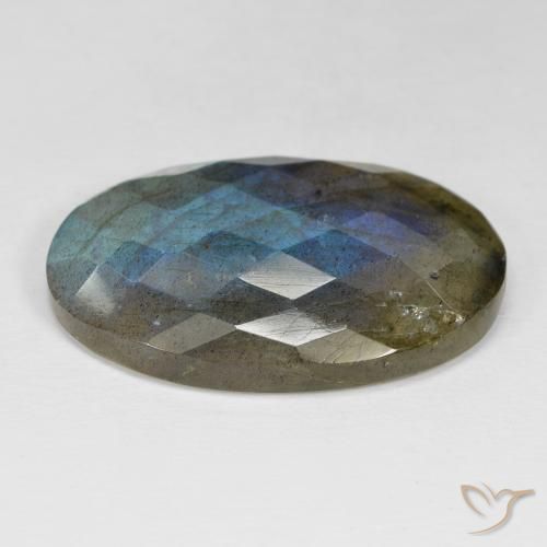 Labradorite Gemstone in 32.8 x 22.3 mm Size for Sale, Labradorite Stone in Multicolor Color