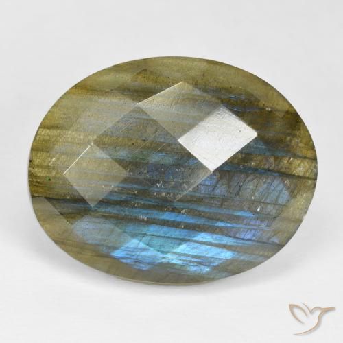 23.31ct Natural Multicolor Labradorite, Oval, Opaque