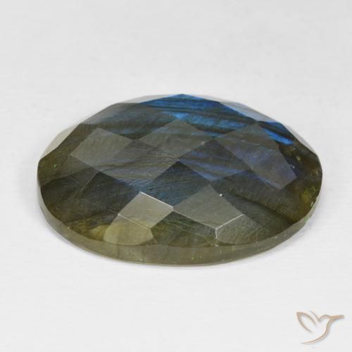 Labradorite Gemstone in 24.6 x 19.3 mm Size for Sale, Labradorite Stone in Multicolor Color