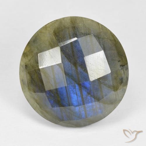 19.78ct Natural Multicolor Labradorite, Round, Opaque