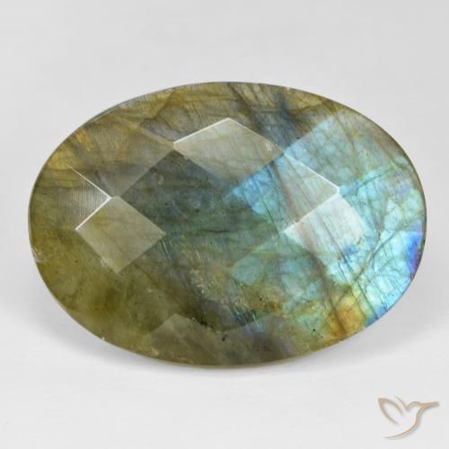 36.40ct Natural Multicolor Labradorite, Oval, Opaque