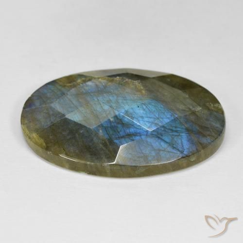 Labradorite Gemstone in 33 x 23.6 mm Size for Sale, Labradorite Stone in Multicolor Color