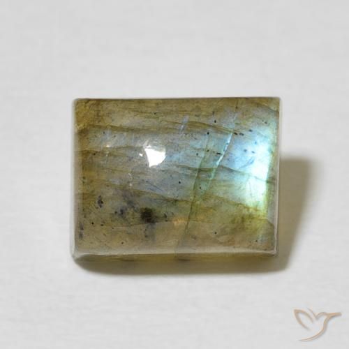 3.53ct Natural Multicolor Labradorite, Baguette, Translucent