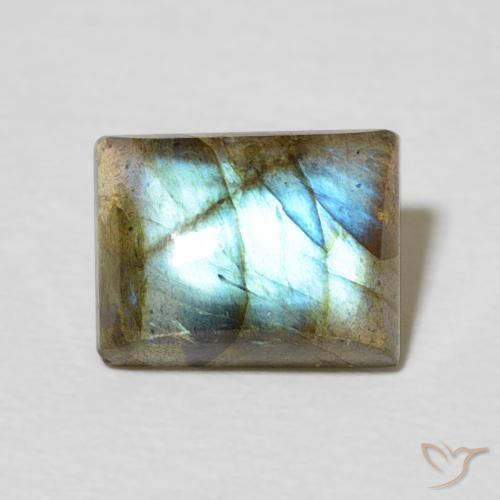 2.47ct Natural Multicolor Labradorite, Baguette, Translucent