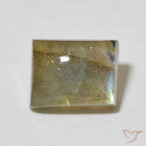 3.25ct Natural Multicolor Labradorite, Baguette, Translucent