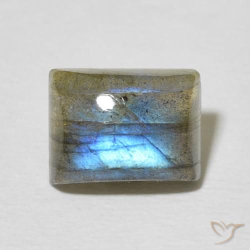 2.77ct Natural Multicolor Labradorite, Baguette, Translucent