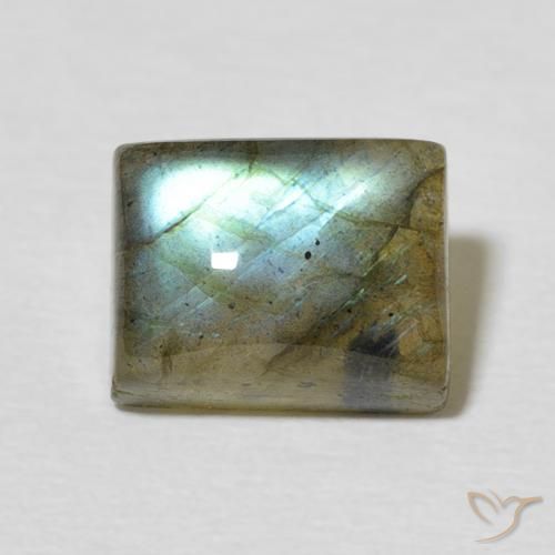 3.36ct Natural Multicolor Labradorite, Baguette, Translucent