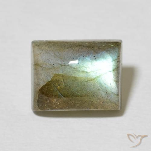 2.90ct Natural Multicolor Labradorite, Baguette, Translucent
