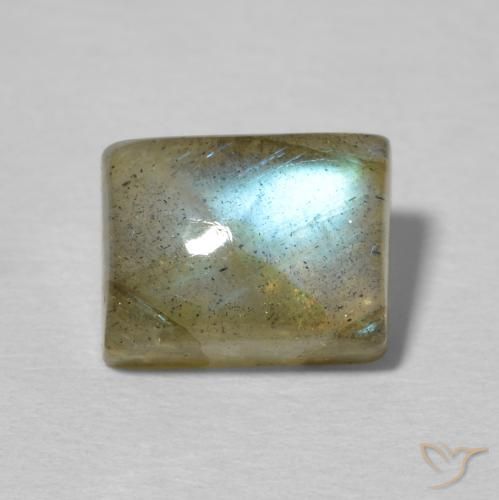 2.85ct Natural Multicolor Labradorite, Baguette, Translucent