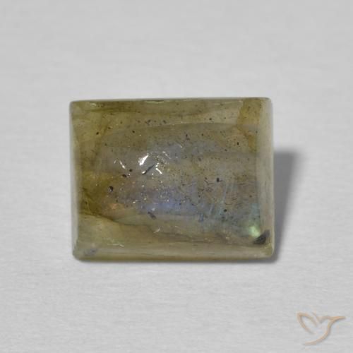 2.69ct Natural Multicolor Labradorite, Baguette, Translucent