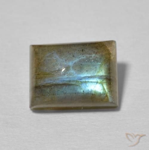 3.02ct Natural Multicolor Labradorite, Baguette, Translucent