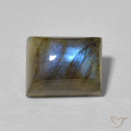 3.03ct Natural Multicolor Labradorite, Baguette, Translucent