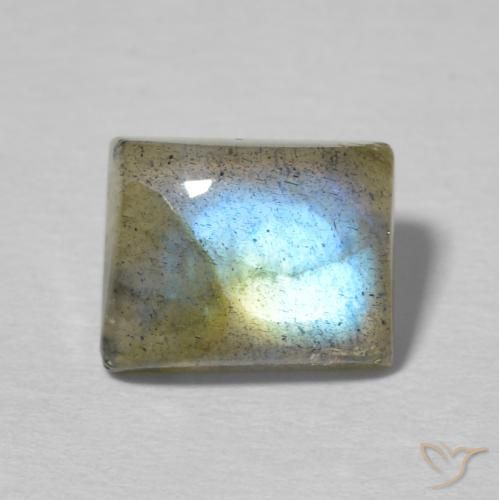 2.90ct Natural Multicolor Labradorite, Baguette, Translucent