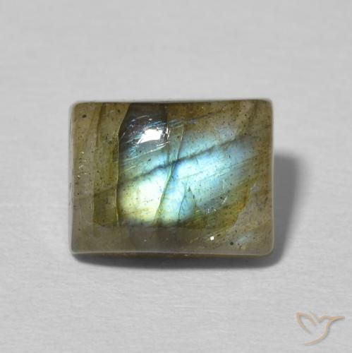 2.95ct Natural Multicolor Labradorite, Baguette, Translucent