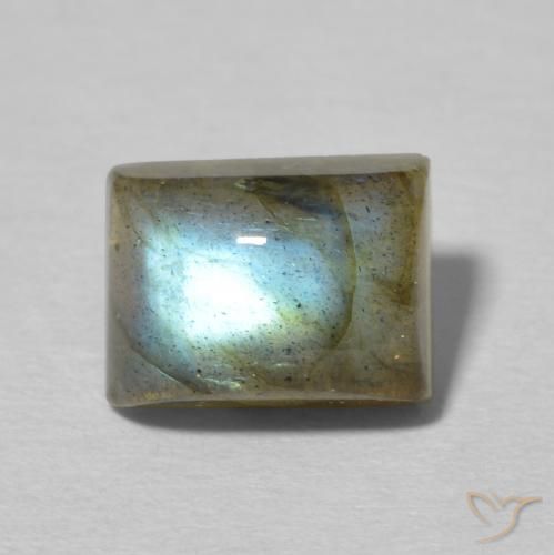 2.96ct Natural Multicolor Labradorite, Baguette, Translucent