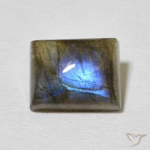 3.13ct Natural Multicolor Labradorite, Baguette, Translucent