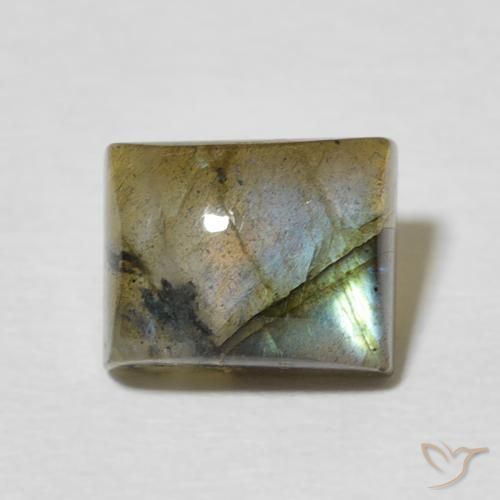 3.20ct Natural Multicolor Labradorite, Baguette, Translucent