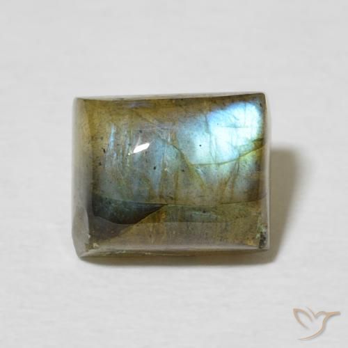 3.11ct Natural Multicolor Labradorite, Baguette, Translucent
