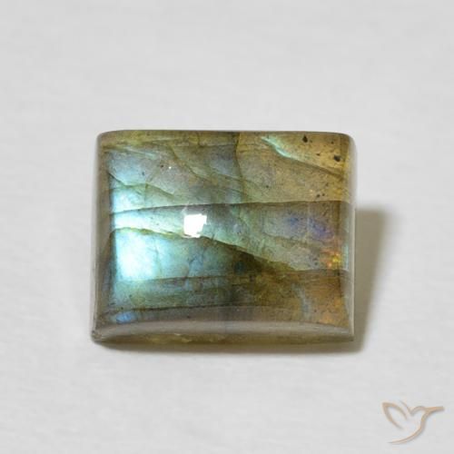 3.00ct Natural Multicolor Labradorite, Baguette, Translucent