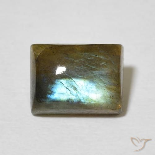 2.88ct Natural Multicolor Labradorite, Baguette, Translucent