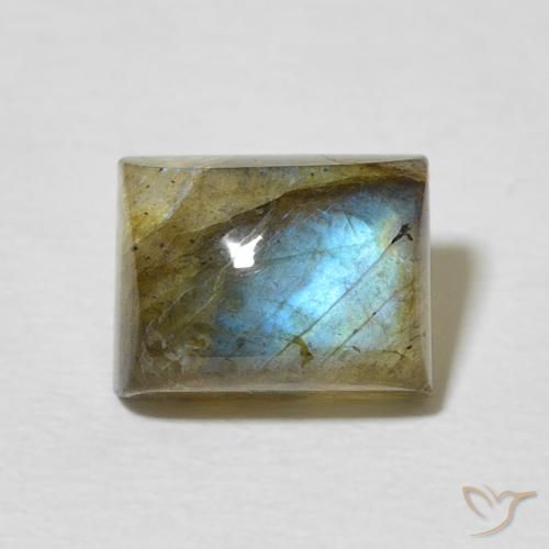2.72ct Natural Multicolor Labradorite, Baguette, Translucent